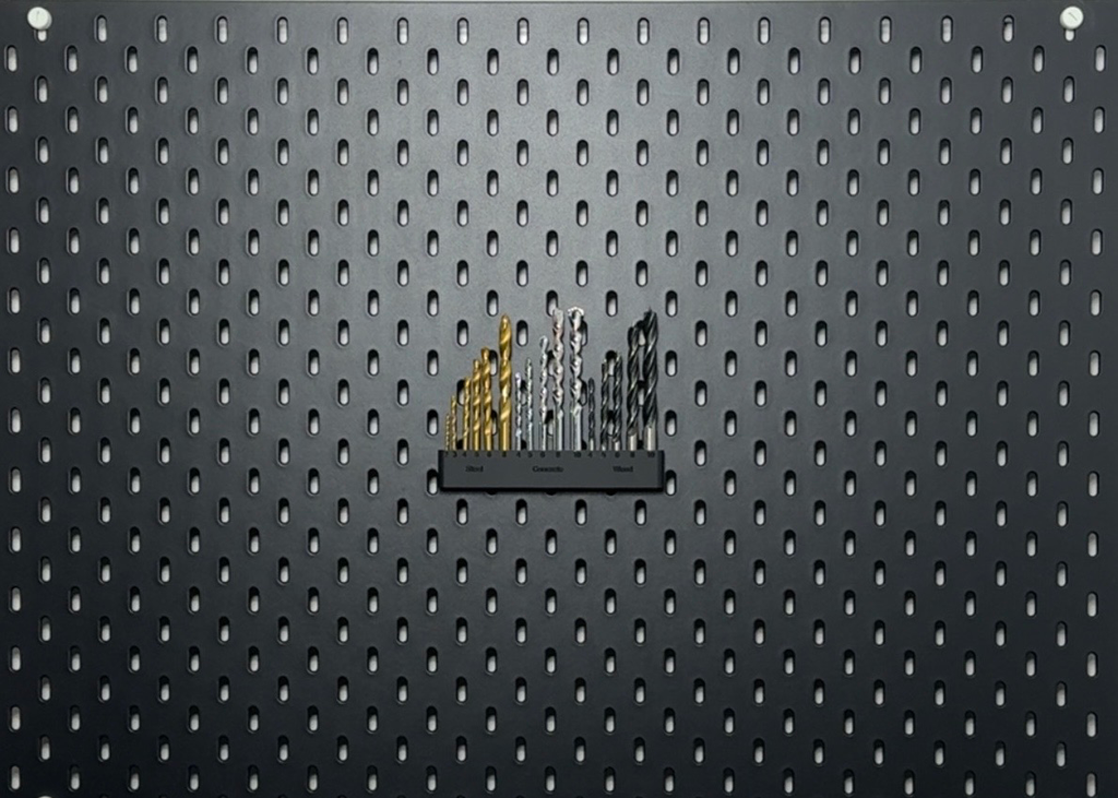 SK-025-WS Drill bit holder/حامل أدوات الحفر (أسود مطفي (صديق للبيئة 🌱) PLA)